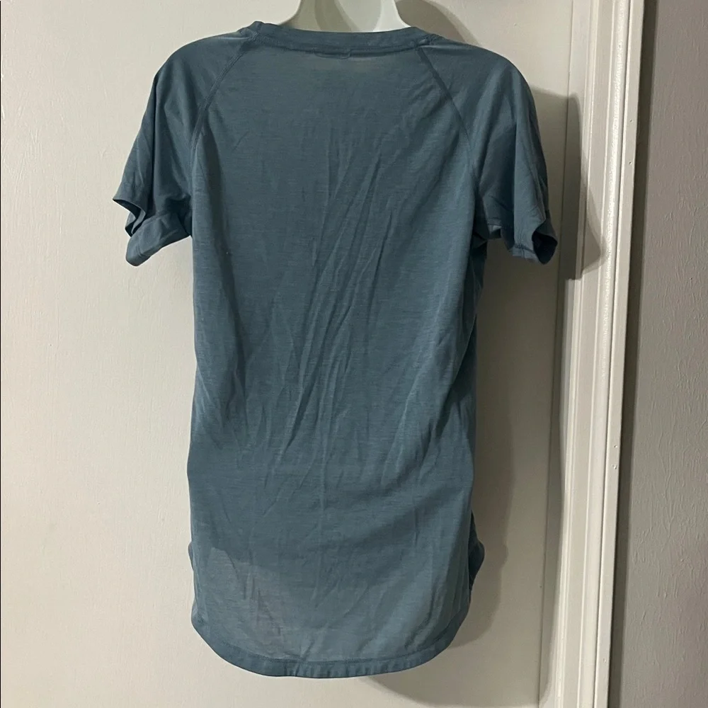 Patagonia Women's Light Blue Short Sleeve Tee - Picture 4 of 5